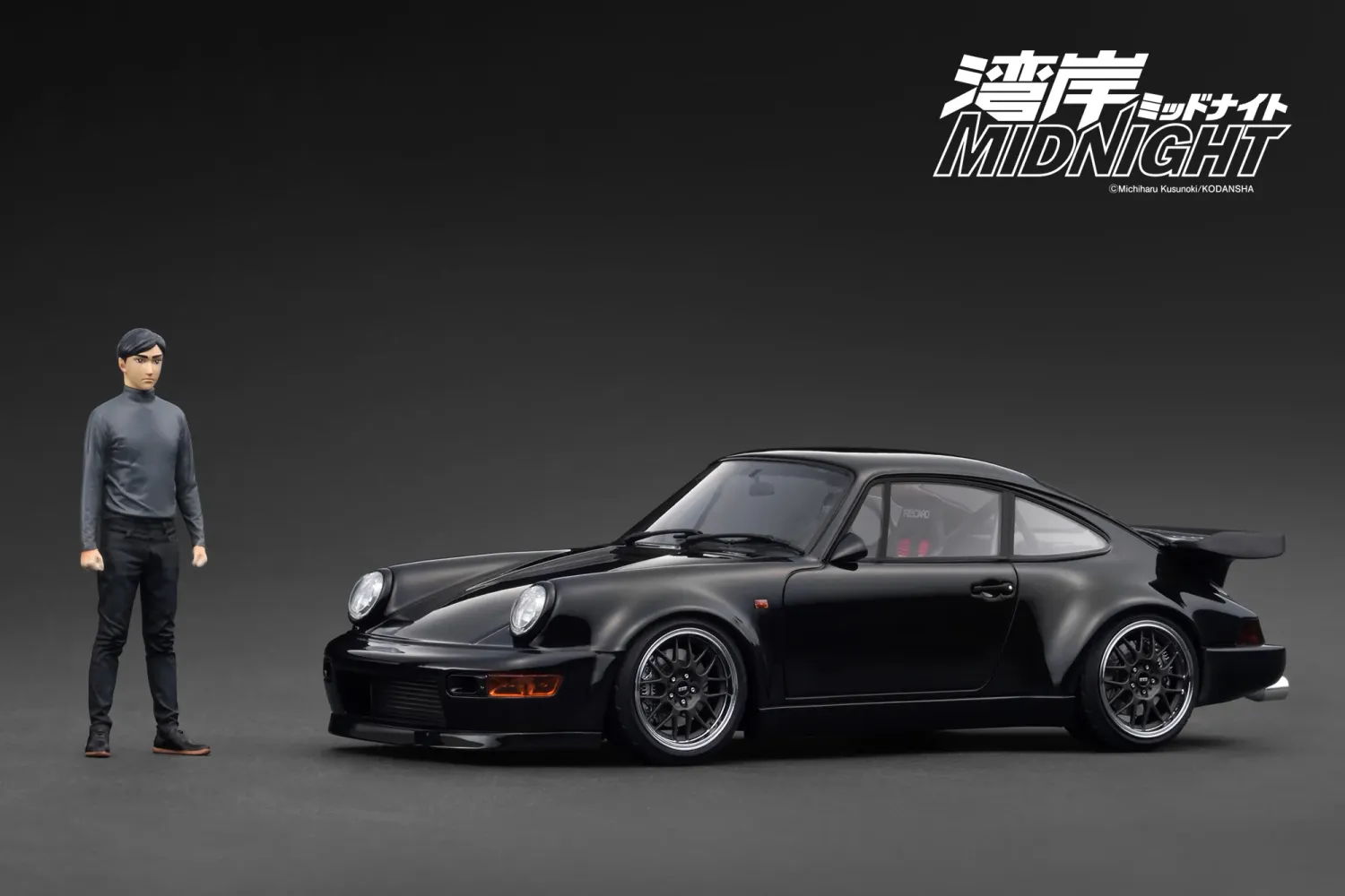1:18 Ignition - Blackbird (964) *MIDNIGHT* with Mr. Tatsuya Shima figure, black