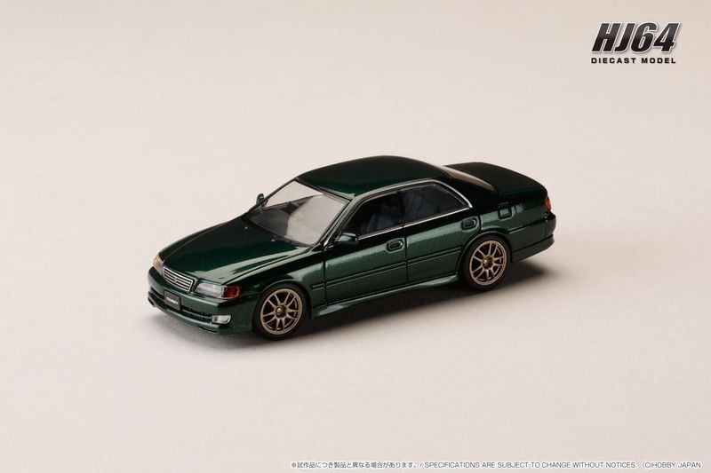 1:64 Hobby Japan - 1996 Toyota Chaser Tourer V (JZX100) *EARLY VERSION* JDM STYLE 10 SPOKES Wheel, dark green mica 1:64 Hobby Japan - 1996 Toyota Chaser Tourer V (JZX100) *EARLY VERSION* JDM STYLE 10 SPOKES Wheel, dark green mica