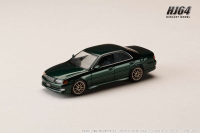 1:64 Hobby Japan - 1996 Toyota Chaser Tourer V (JZX100) *EARLY VERSION* JDM STYLE 10 SPOKES Wheel, dark green mica