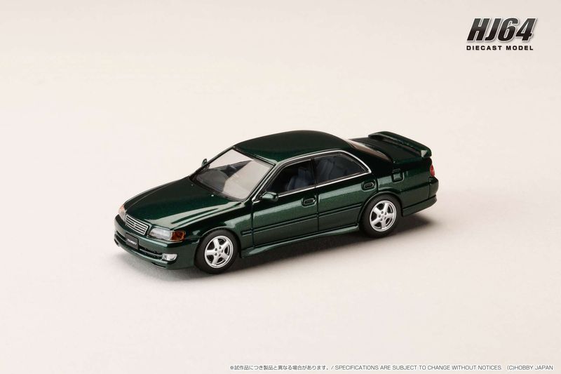 1:64 Hobby Japan - 1996 Toyota Chaser Tourer V (JZX100) *EARLY VERSION*, dark green mica 1:64 Hobby Japan - 1996 Toyota Chaser Tourer V (JZX100) *EARLY VERSION*, dark green mica