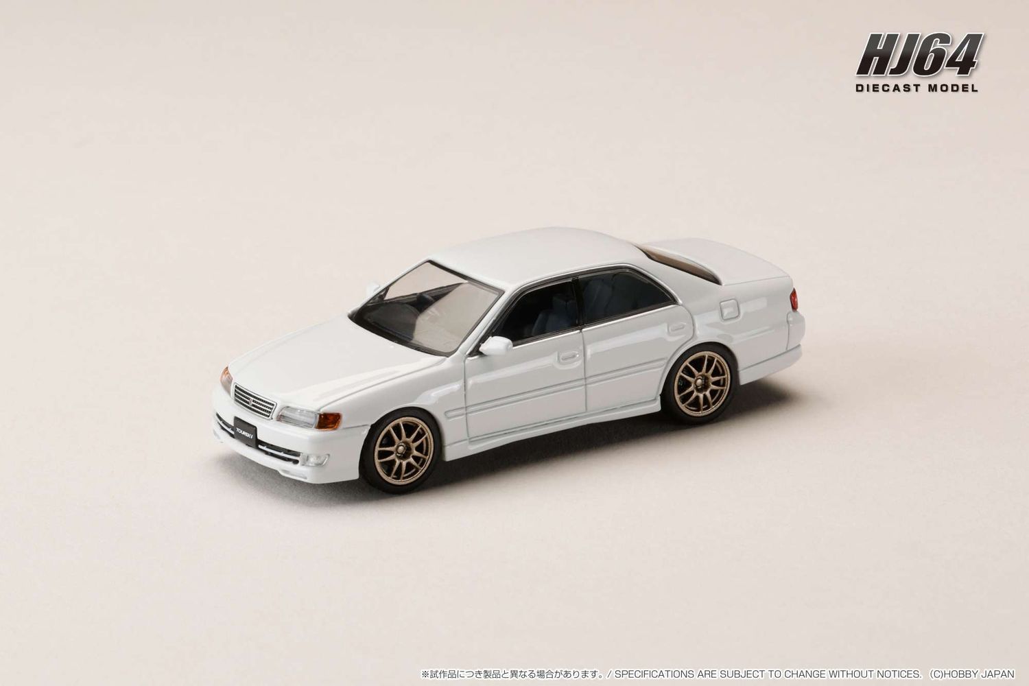 1:64 Hobby Japan - 1996 Toyota Chaser Tourer V (JZX100) *EARLY VERSION* JDM STYLE 10 SPOKES Wheel, super white II