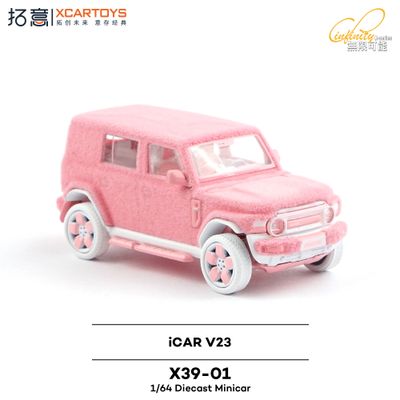 1:64 xCarToys - iCAR V23, fluffy pink 1:64 xCarToys - iCAR V23, fluffy pink
