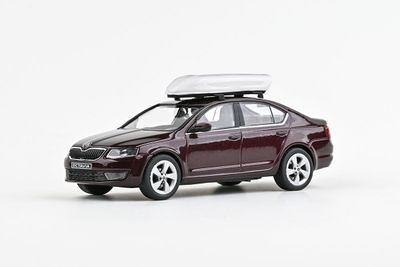 1:43 Abrex - 2012 Skoda Octavia III, rosso brunello metallic 1:43 Abrex - 2012 Skoda Octavia III, rosso brunello metallic