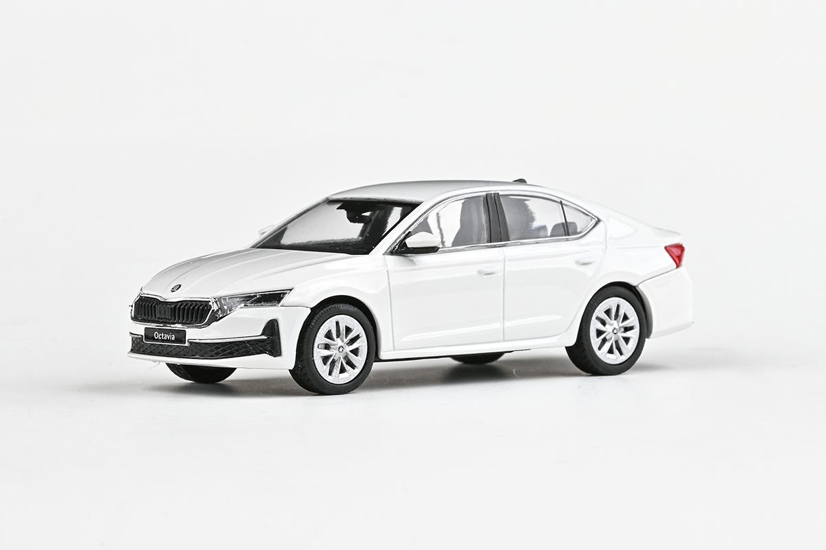 1:43 Abrex - 2024 Skoda Octavia IV FL, white candy