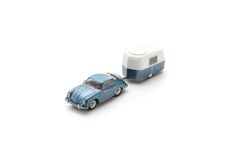 1:43 Schuco - Porsche 356 Coupe with Eriba Puck trailer 1:43 Schuco - Porsche 356 Coupe with Eriba Puck trailer