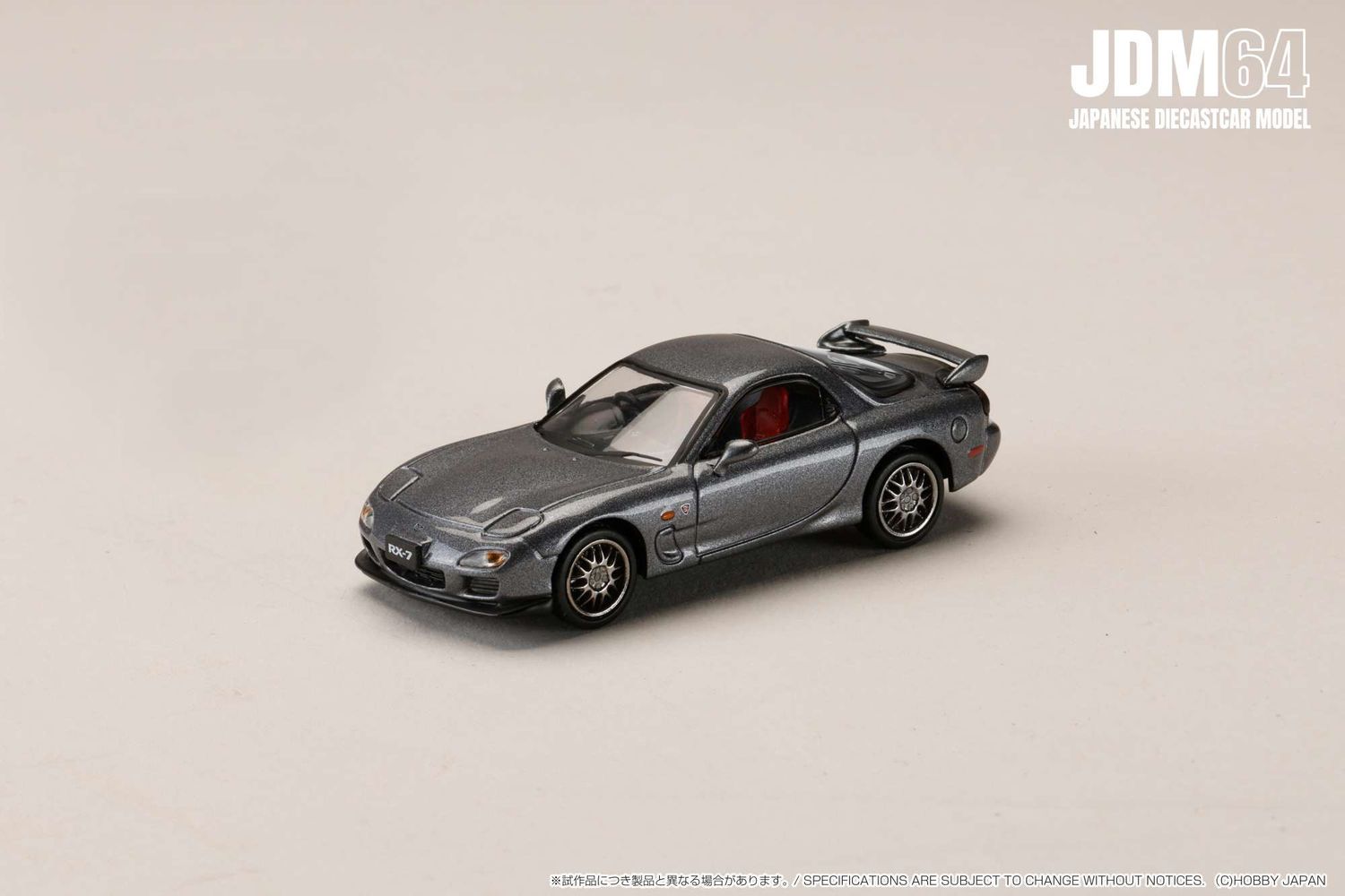 1:64 Hobby Japan - Mazda RX-7 (FD3S) SPIRIT R Type A, titanium gray metallic
