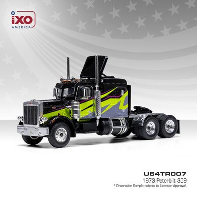 1:64 Ixo USA - 1973 Peterbilt 359, black/lime 1:64 Ixo USA - 1973 Peterbilt 359, black/lime
