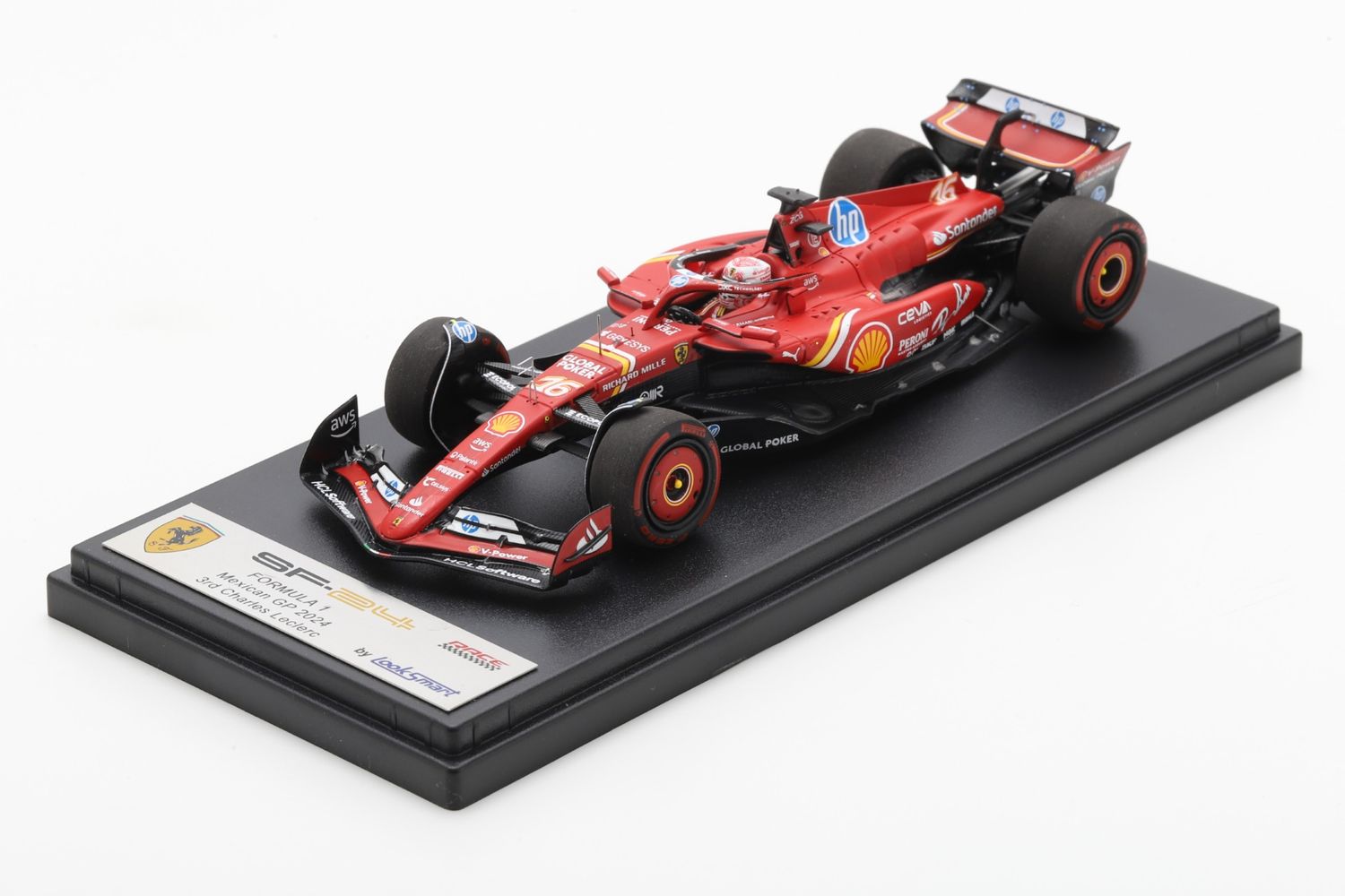 1:43 Looksmart - Ferrari SF-24 Mexico GP 2024 – Charles Leclerc 3rd Place 1:43 Looksmart - Ferrari SF-24 Mexico GP 2024 – Charles Leclerc 3rd Place