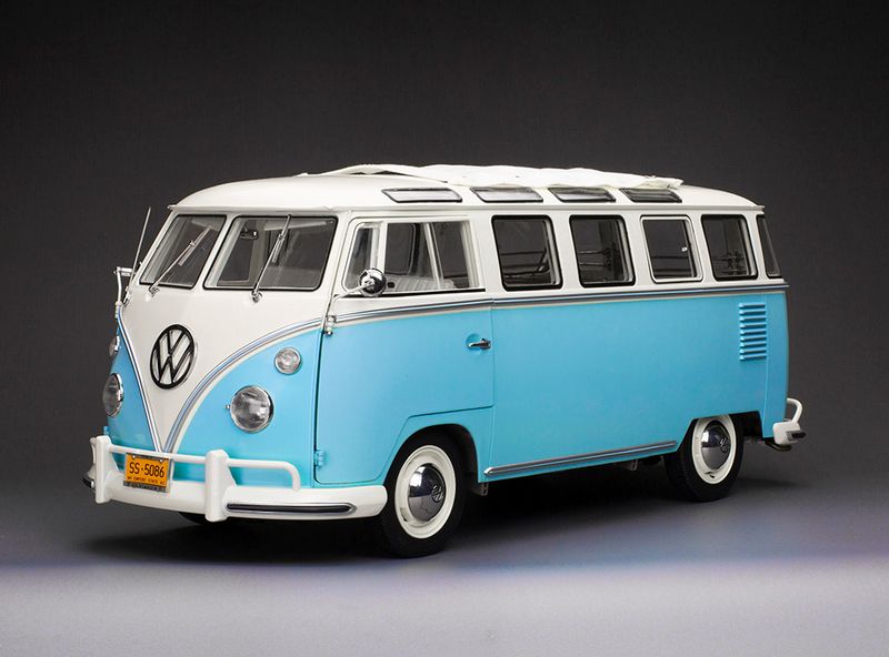 1:12 Sunstar - VW T1 Samba, weiss/hellblau, 1962