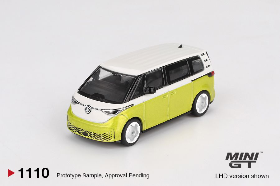 1:64 Mini GT - 2023 Volkswagen ID. Buzz, Candy white/pomelo yellow *Blister packaging*