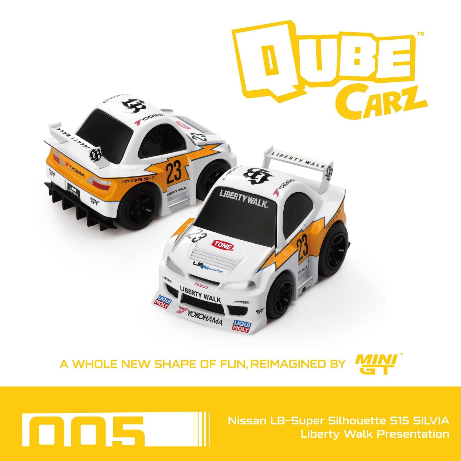 1:64 Mini GT Qube  Carz - Nissan S15 Silvia Super Silhouette