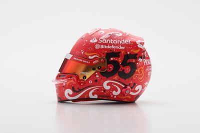 1:5 Looksmart Helmets - Carlos Sainz – Scuderia Ferrari HP Mexican GP 2024 WINNER