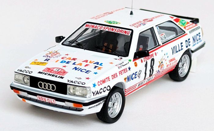 1:43 Trofeu - Audi Quattro #18 Rally Montecarlo 1987 Tchine - G. Thimonier