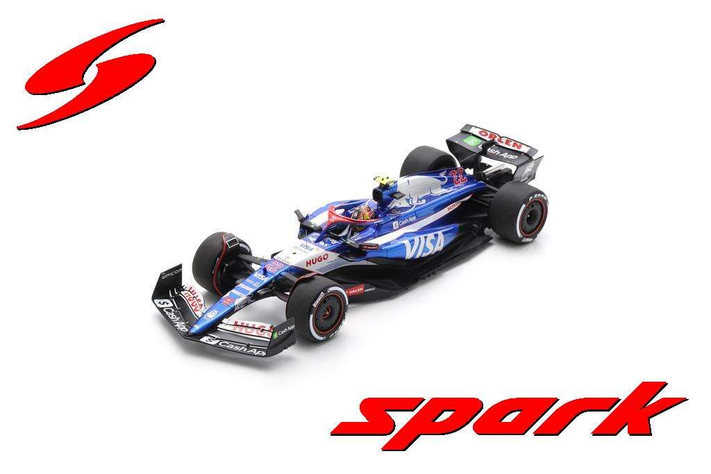 1:18 Spark - Visa Cash App RB Formula One Team VCARB 01 No.22 2024 Yuki Tsunoda