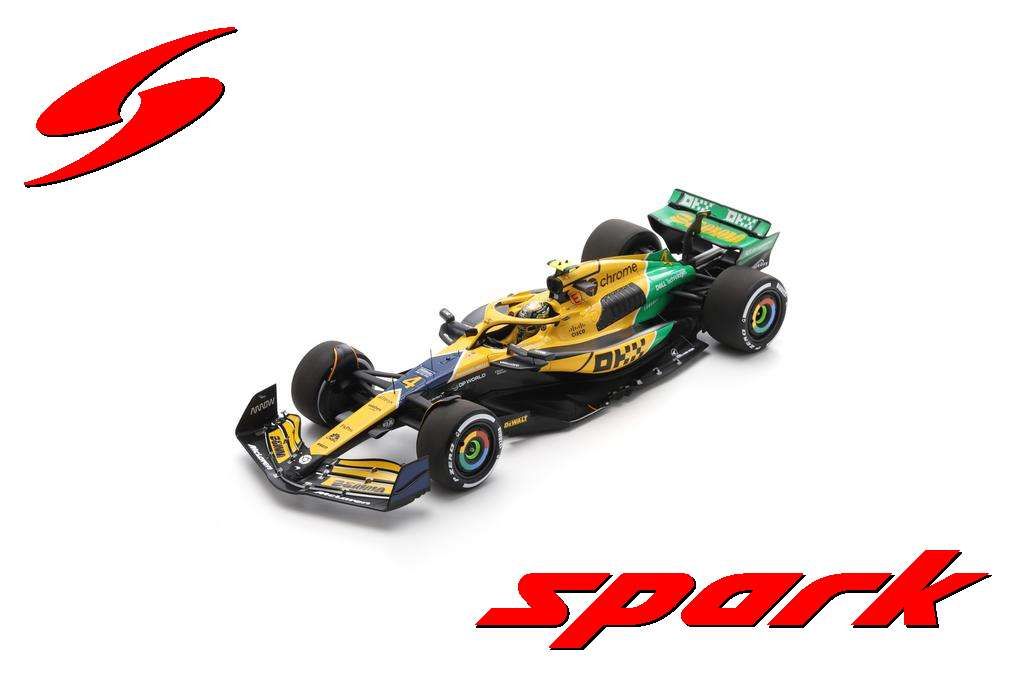 1:18 Spark - McLaren Formula 1 Team MCL38 No.4 4th Monaco GP 2024 Lando Norris