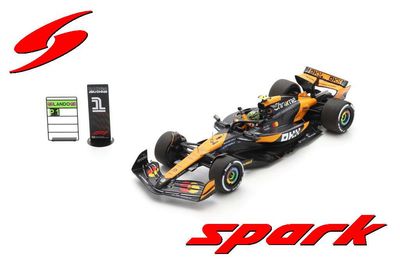 1:18 Spark - McLaren MCL38 McLaren No.4 Winner Abu Dhabi GP 2024 Lando Norris