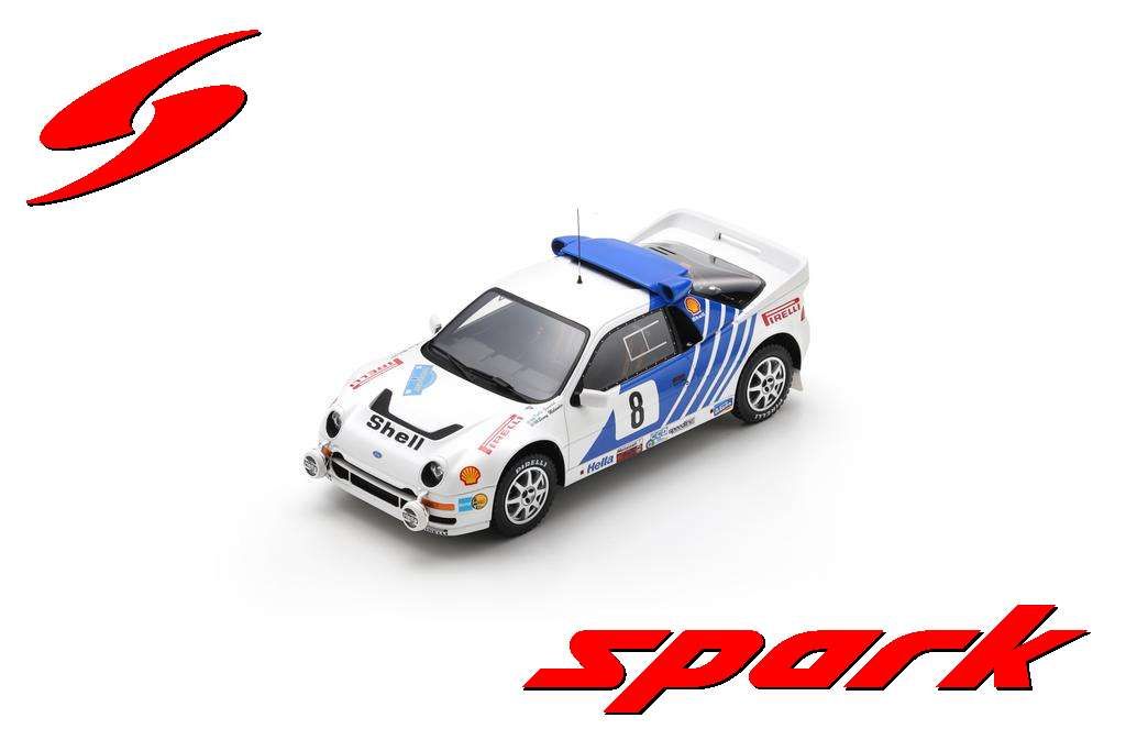 1:18 Spark - Ford RS200 No.8 3rd Swedish Rally 1986 K. Grundel - B. Melander