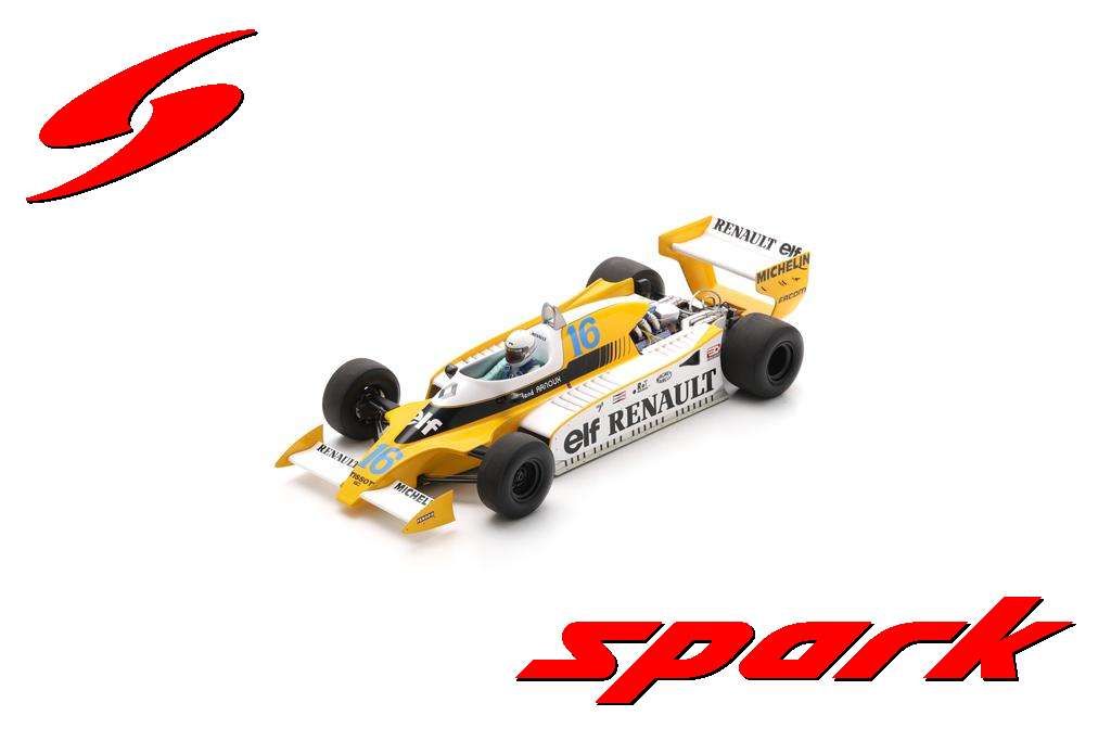 1:18 Spark - Renault RS12 No.16 3rd French GP 1979 René Arnoux