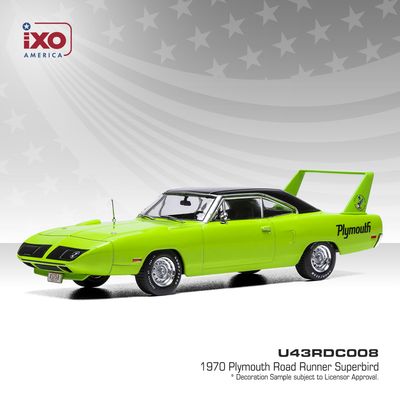 1:43 Ixo USA - 1970 Plymouth Road Runner Superbird, limelight green 1:43 Ixo USA - 1970 Plymouth Road Runner Superbird, limelight green