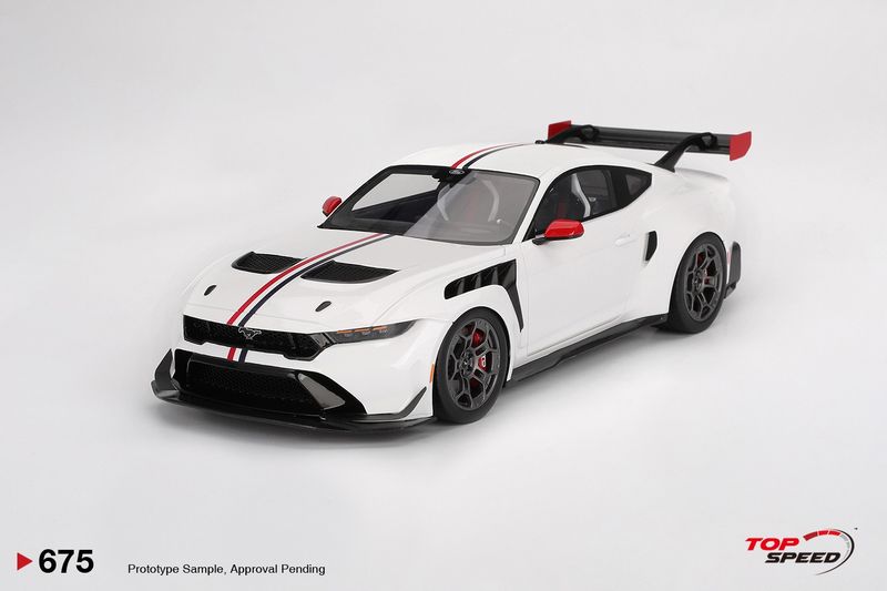 1:18 TSM - 2025 Ford Mustang GTD Spirit of America White