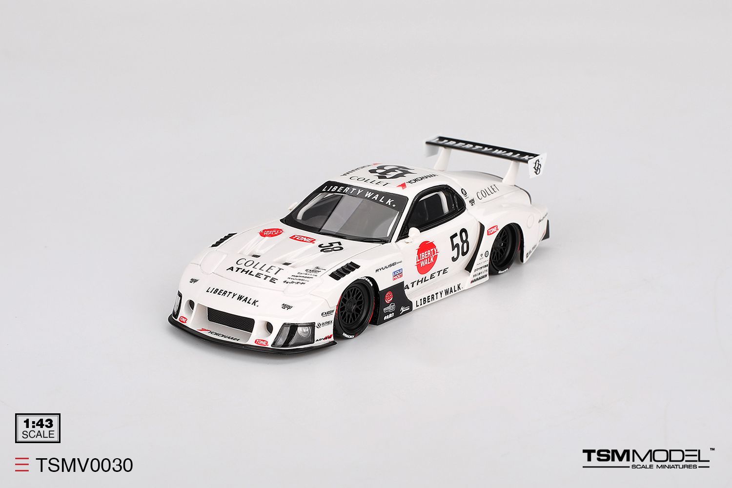 1:43 TSM - 2025 Mazda RX7 (FD35) LB-Super Silhouette Athletecollet