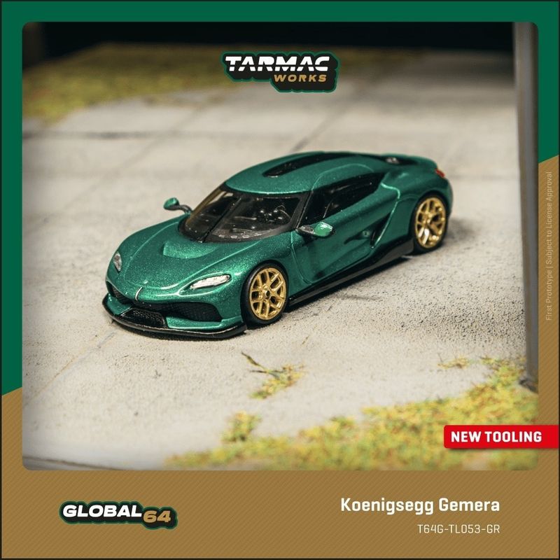 1:64 Tarmac - Koenigsegg Gemera, green