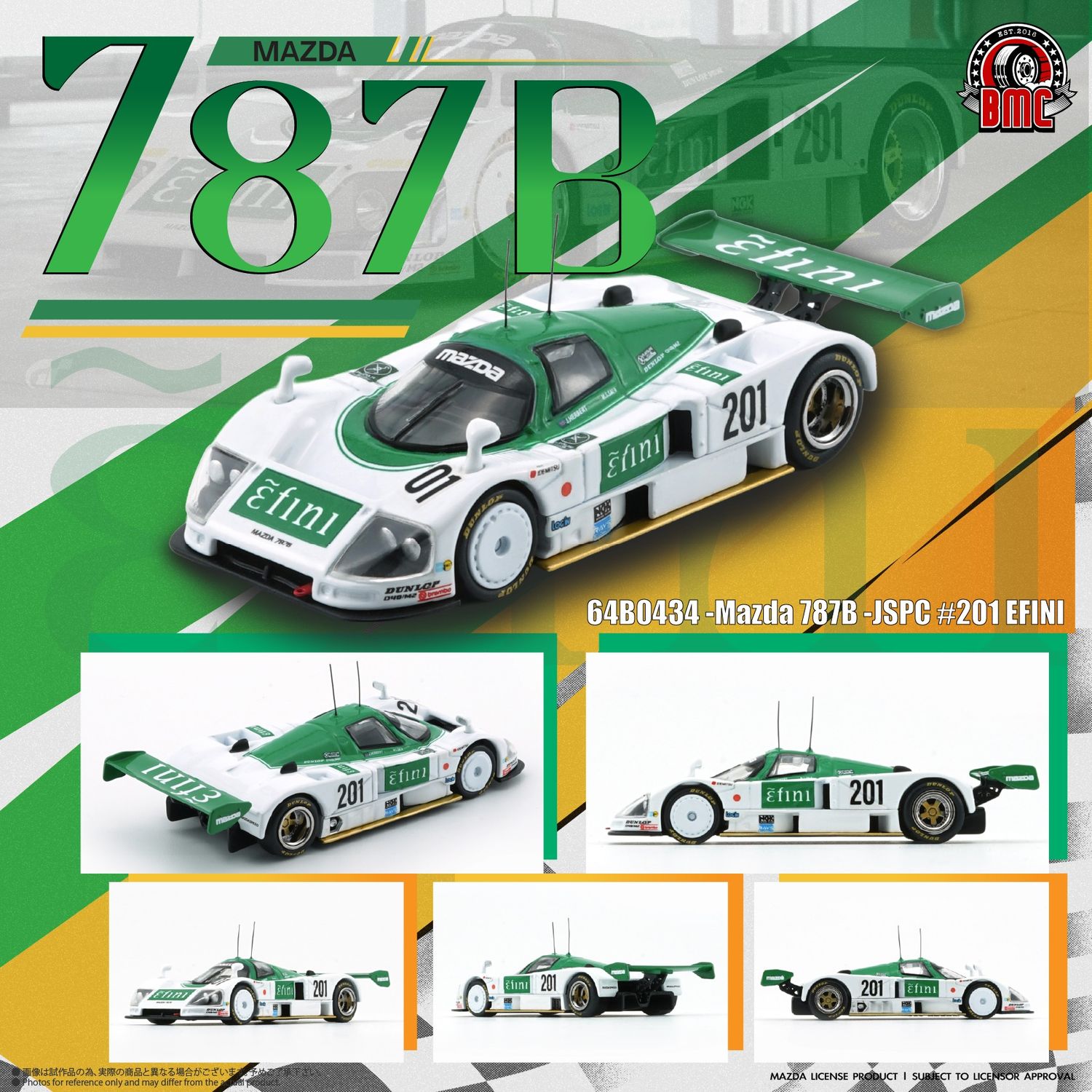 1:64 BM Creations - Mazda 787B JSPC #201 *EFINI*