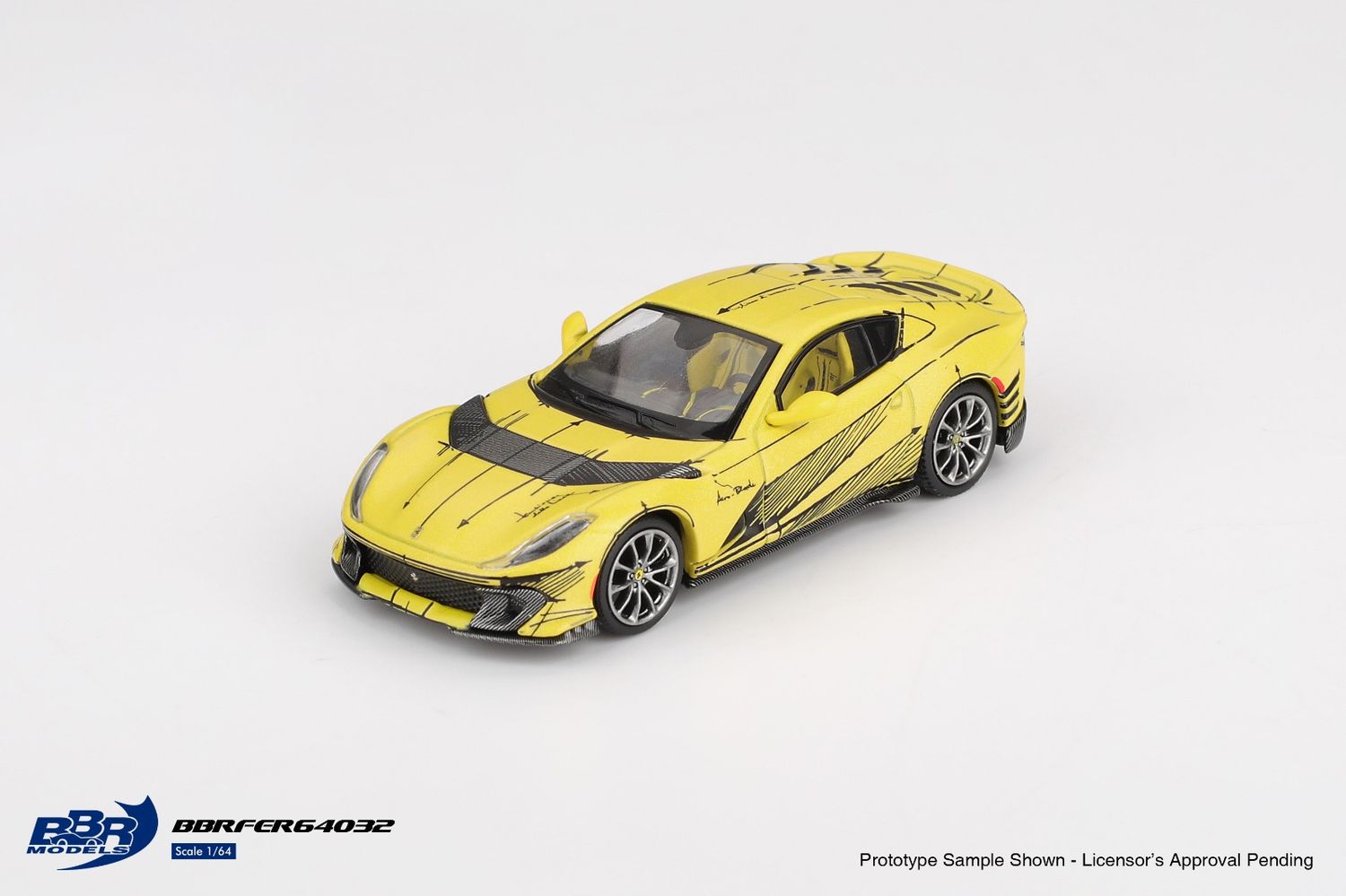 1:64 BBR - 2021 Ferrari 812 Competitizone Tailor made, yellow