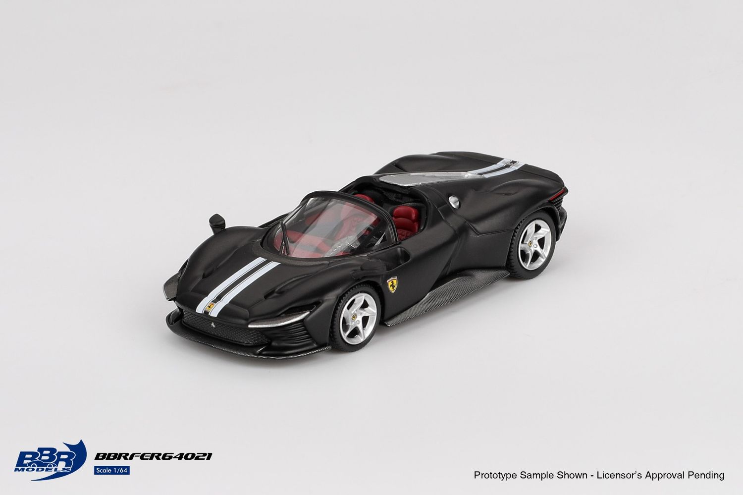 1:64 BBR - Ferrari Daytona SP3, matt black