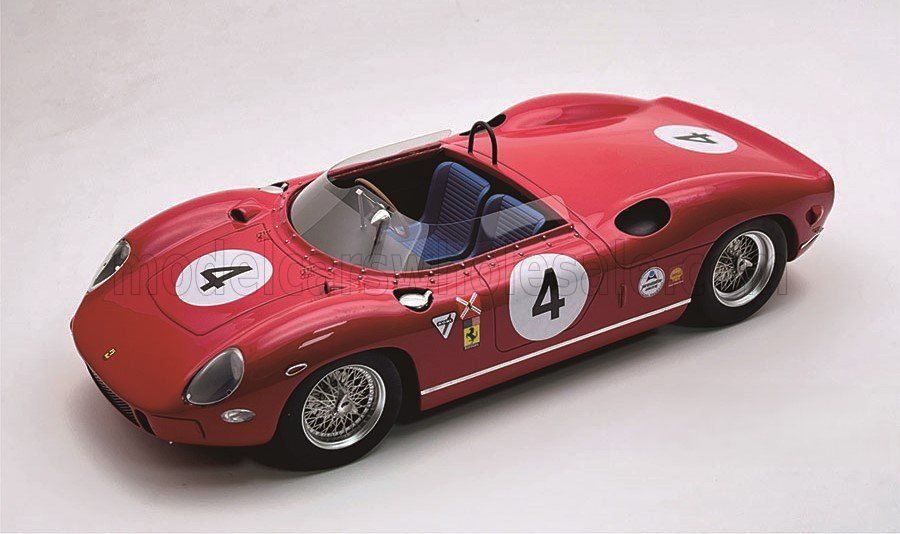 1:18 Tecnomodel - Ferrari 330P 4.0L V12 Team N.A.R.T. North american Racing #4 Winner Canada Mosport GP 1964 P. Rodriguez