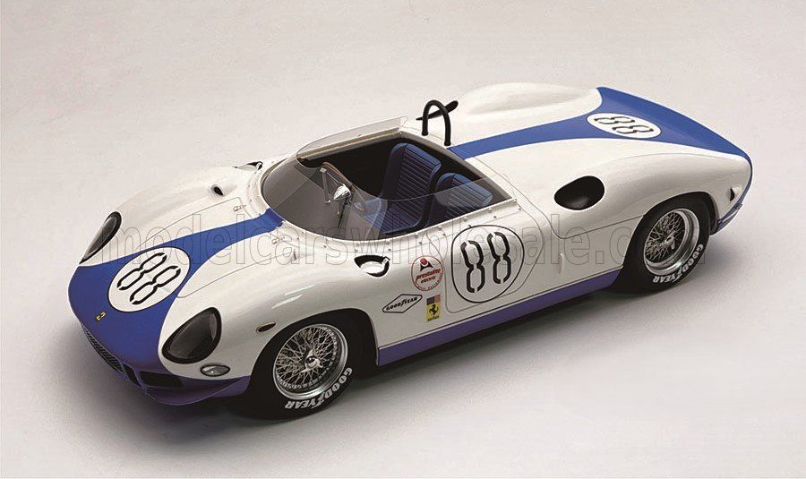 1:18 Tecnomodel - Ferrari 330P 4.0L V12 Team N.A.R.T. North american Racing #88 2000km DAytona 1965 D. Piper - M. Hensgen