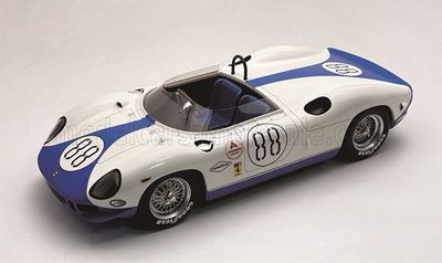 1:18 Tecnomodel - Ferrari 330P 4.0L V12 Team N.A.R.T. North american Racing #88 2000km DAytona 1965 D. Piper - M. Hensgen