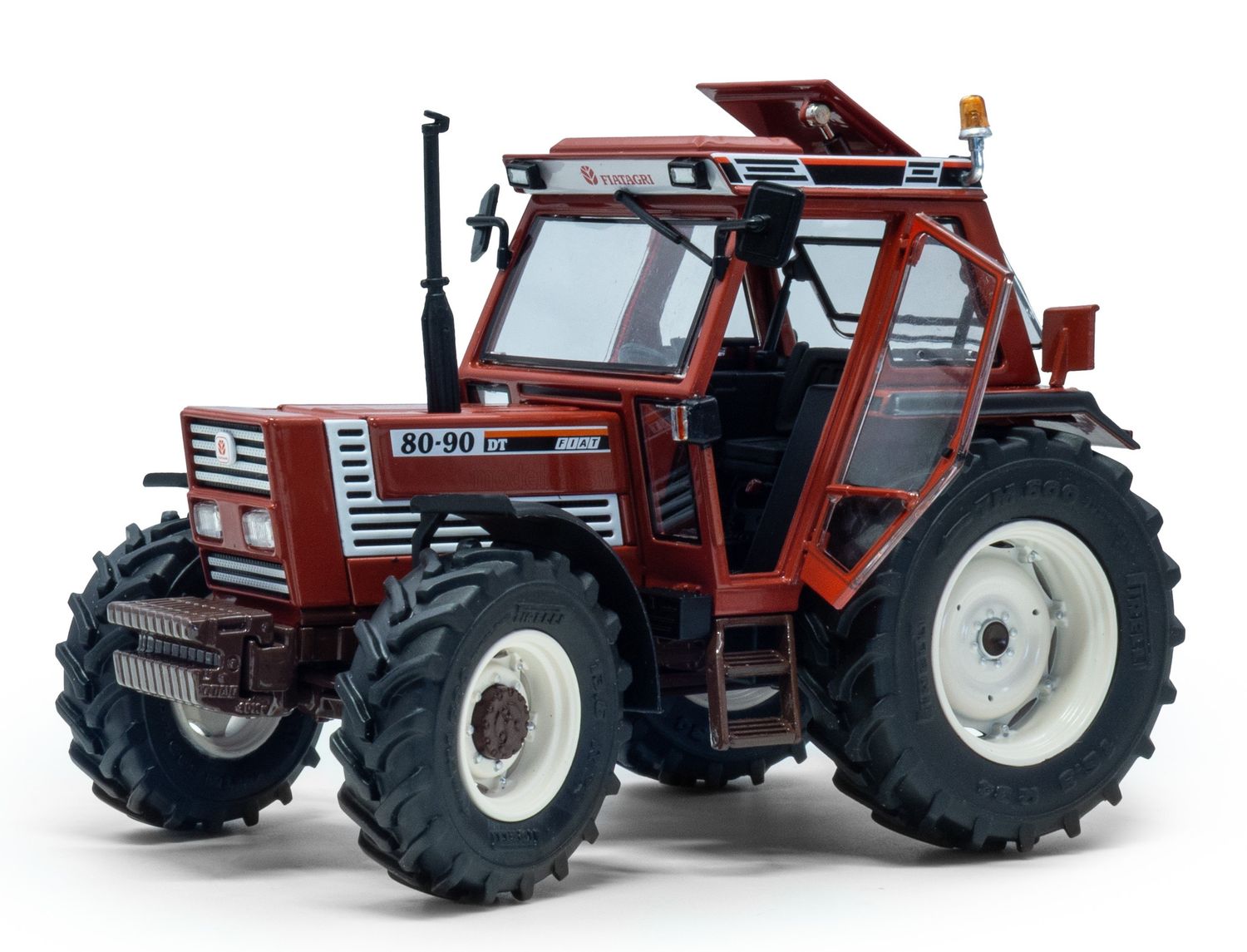 1:32 ROS Models - 1997 Fiat 80-90 Traktor Superconfort Cab 4wd Brown
