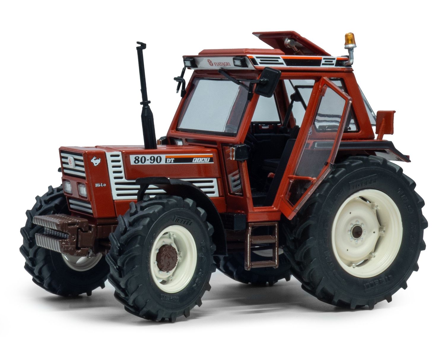 1:32 ROS Models - 1997 Fiat 80-90 Traktor Superconfort Cab 4wd Brown
