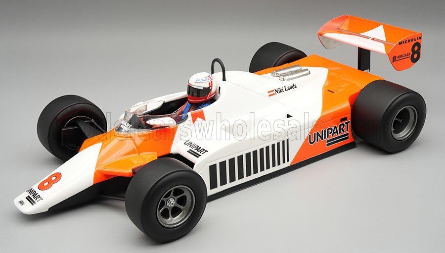 1:18 Tecnomodel - McLaren F1 MP4/1B Ford Cosworth #8 Winner British GP 1982 N. Lauda *With Driver Figure* *Inkl. Decals*