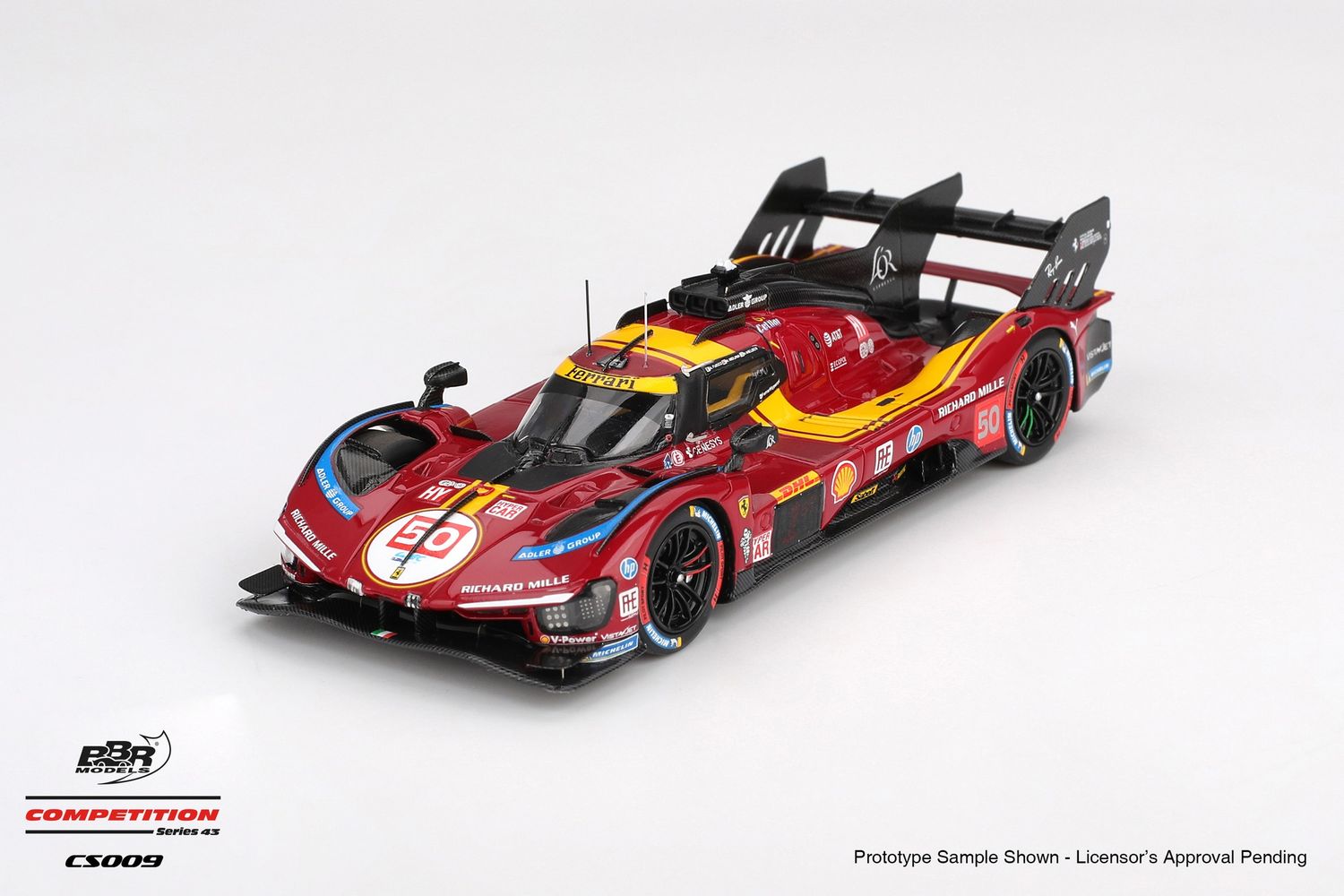 1:43 BBR - Ferrari 499P 3.0L Turbo V6 Team Ferrari AF Corse #80 Winner WEC 1812km Qatar 2025 A. Fuoco - M. Molina - N. Nielson
