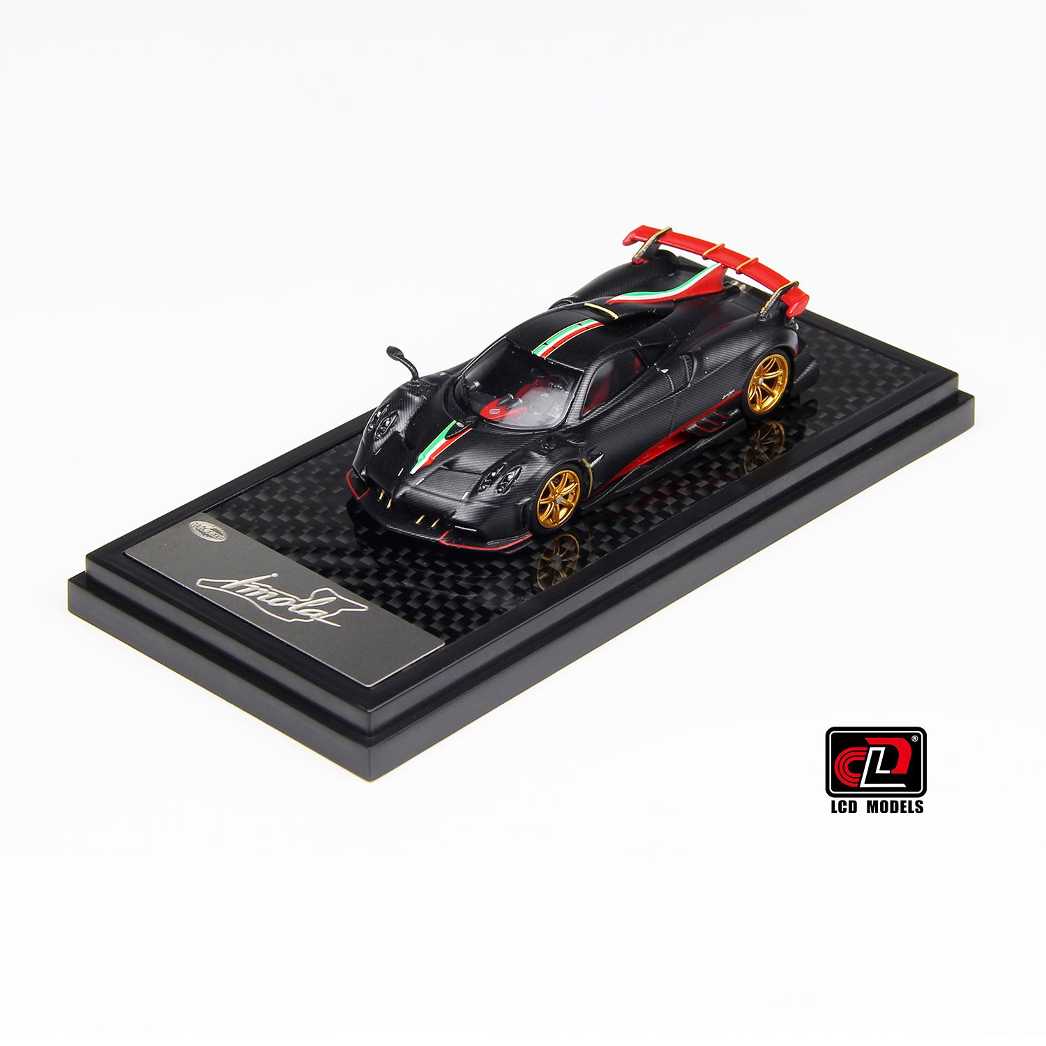 1:64 LCD Models - 2020 Pagani Imola Matt Black