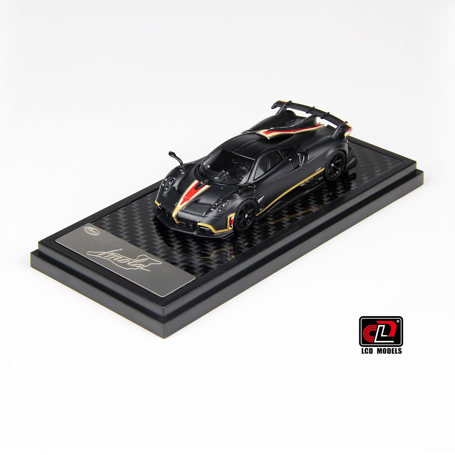 1:64 LCD Models - 2020 Pagani Imola Italien Flag Matt Black
