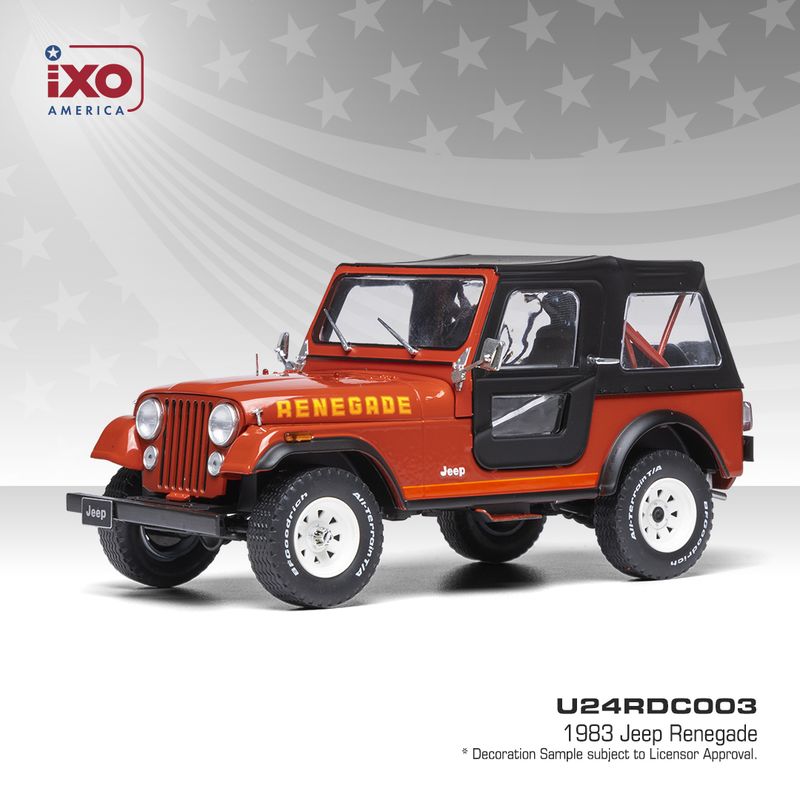 1:24 Ixo USA - 1983 Jeep Renegade, sebring red 1:24 Ixo USA - 1983 Jeep Renegade, sebring red