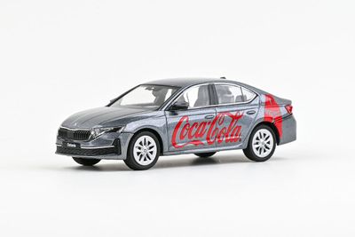 1:43 Abrex - 2024 Skoda Octavia IV FL *Coca-Cola*, grey 1:43 Abrex - 2024 Skoda Octavia IV FL *Coca-Cola*, grey