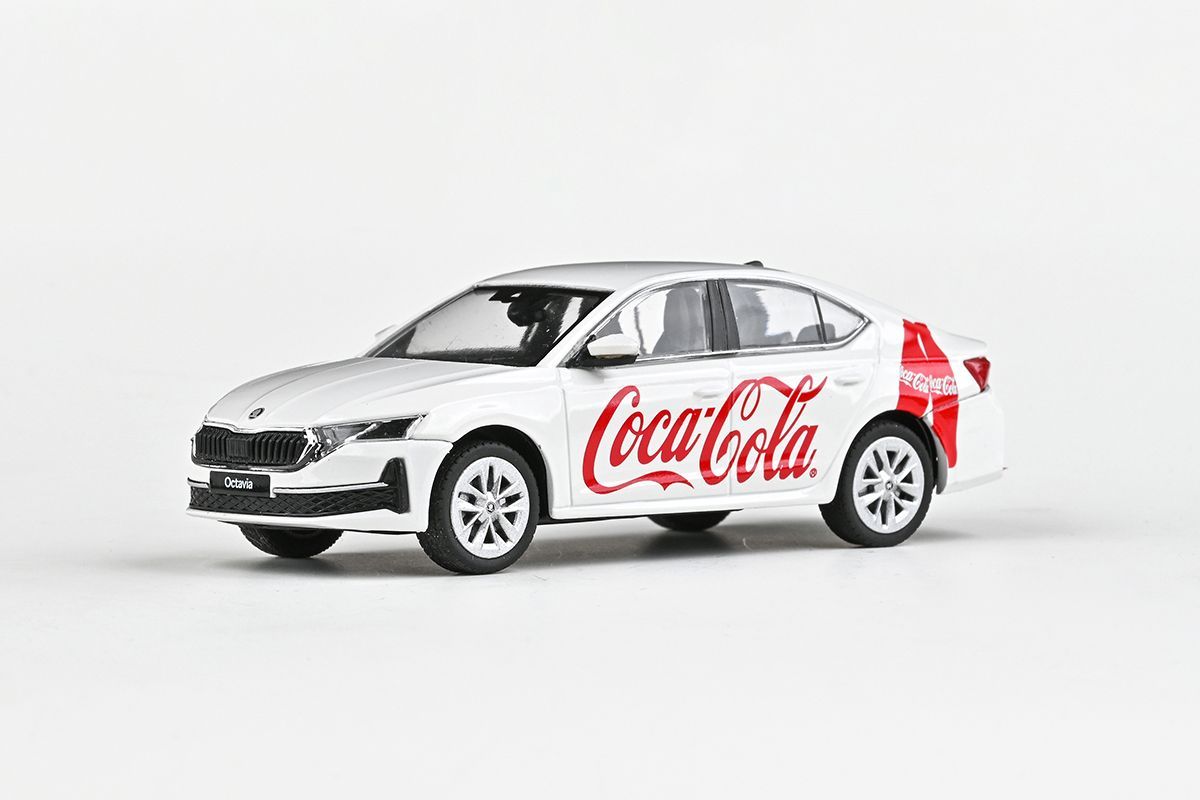 1:43 Abrex - 2024 Skoda Octavia IV FL *Coca-Cola*, white