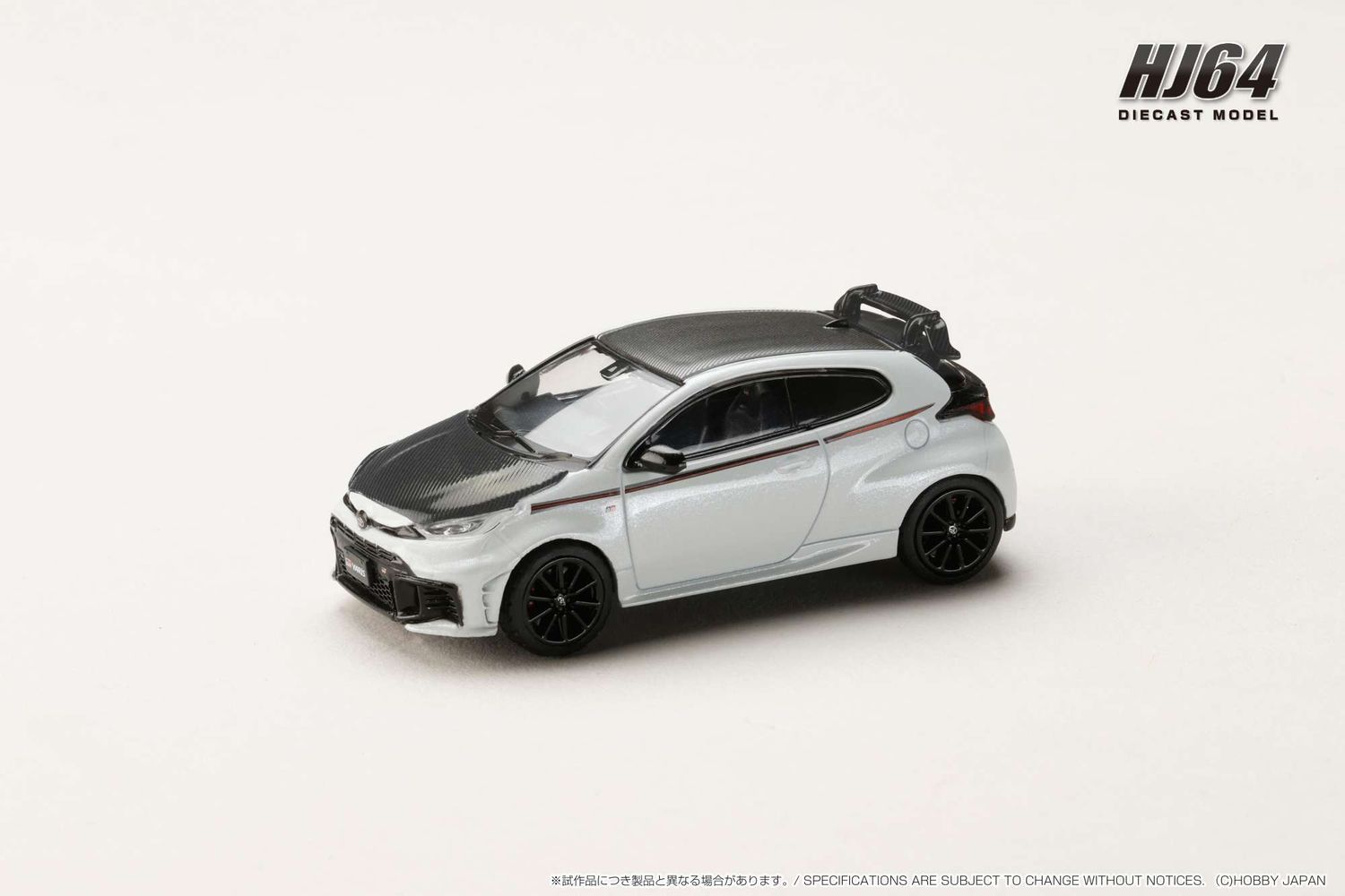 1:64 Hobby Japan - Toyota GR YARIS RZ High performance 2024 Customized Version, platinum white pearl mica