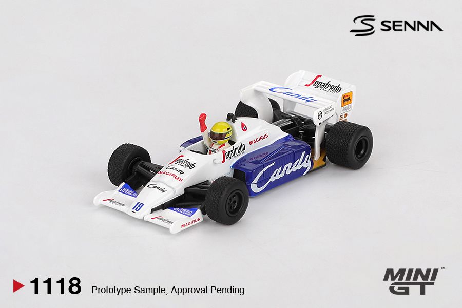 1:64 Mini GT - 1984 Toleman TG184 #19 Ayrton Senna Monaco Grand Prix 2nd Place *Blister packaging*