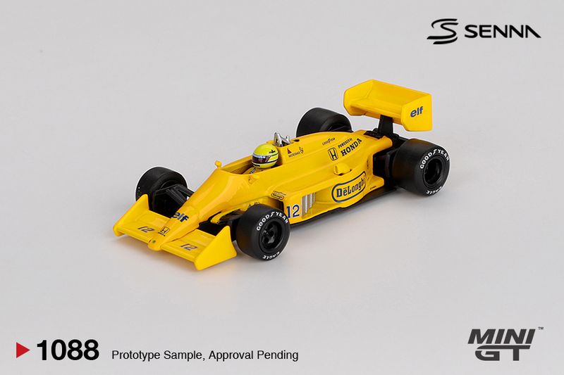 1:64 Mini GT - 1987 Lotus 99T #12 Ayrton Senna Monaco Grand Prix Winner