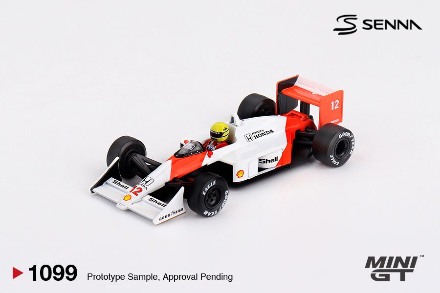 1:64 Mini GT - 1988 McLaren MP4/4 #12 Ayrton Senna Japanese Grand Prix Winner *Blister packaging*