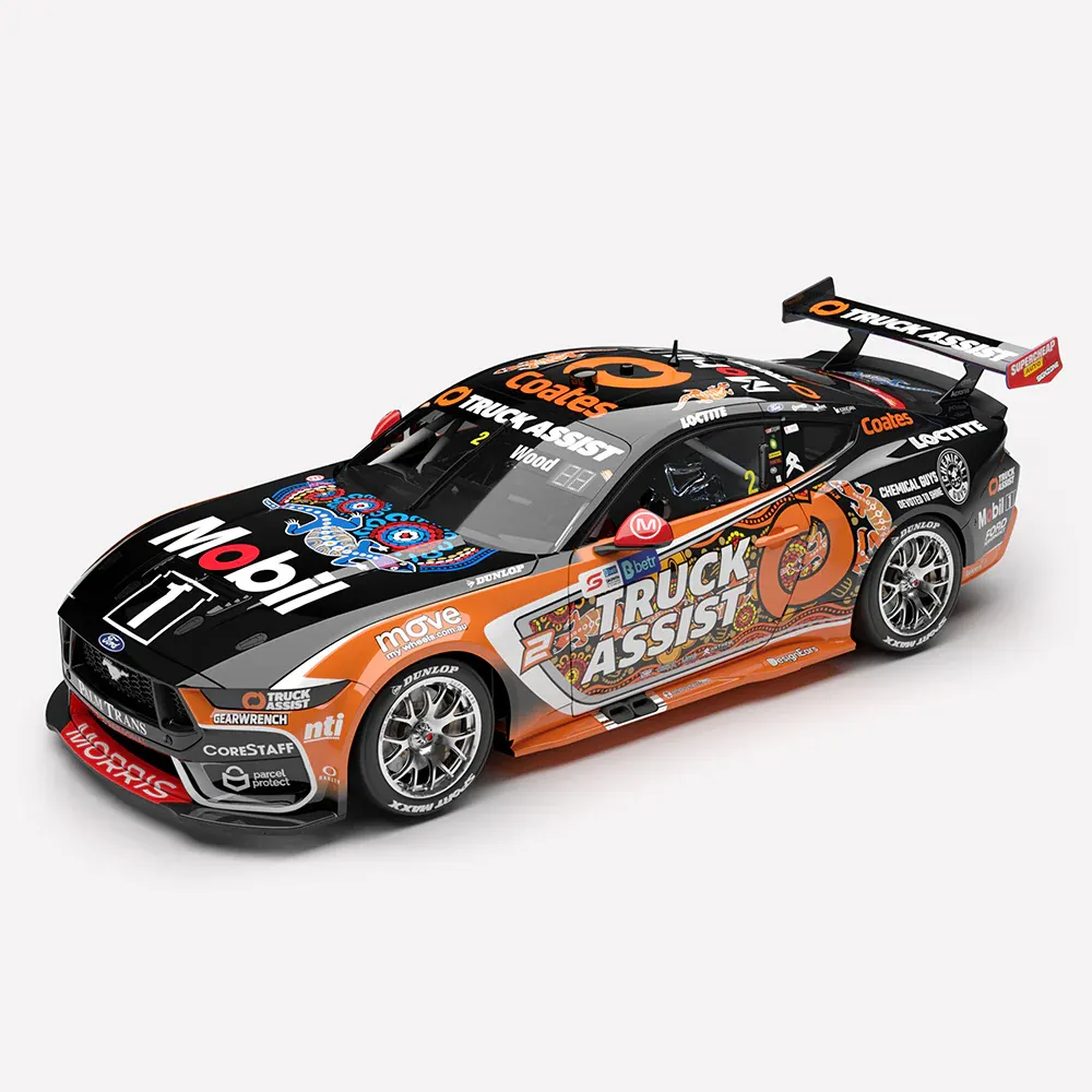 1:18 Authentic Collectables - Mobil 1 Truck Assist Racing #2 Ford Mustang GT - 2025 Betr Darwin Triple Crown Indigenous Round - Driver: Ryan Wood