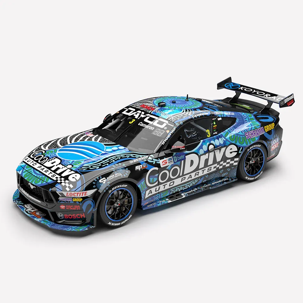 1:43 Authentic Collectables - CoolDrive Racing #3 Ford Mustang GT - 2025 Betr Darwin Triple Crown Indigenous Round - Driver: Aaron Cameron