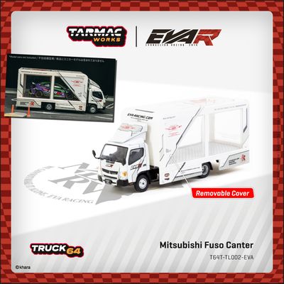 1:64 Tarmac - Mitsubishi Fuso Canter EVA Racing, white