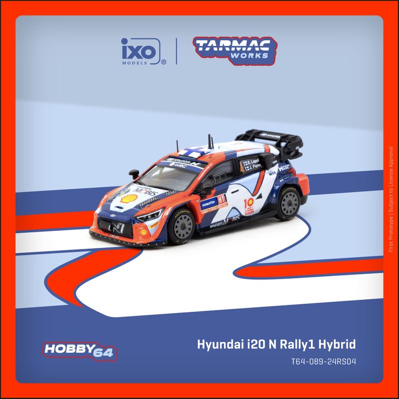 1:64 Tarmac - 2024 Hyundai i20 N Rally1 Hybrid #4 Esapekka Lappi/Janne Ferm, Rally Sweden Winner