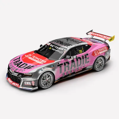 1:18 Authentic Collectables - Tradie Energy Racing #20 Chevrolet Camaro ZL1 - 2025 NTI Townsville 500 Race 21 Pole Position - Driver: David Reynolds 1:18 Authentic Collectables - Tradie Energy Racing #20 Chevrolet Camaro ZL1 - 2025 NTI Townsville 500 Race 21 Pole Position - Driver: David Reynolds